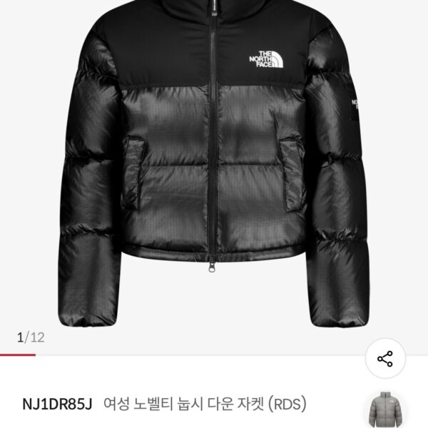 노스페이스 숏패딩